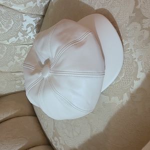 Faux Leather Hat